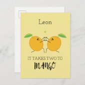Take Two to Mango Ballroom Dancing Quote Briefkaart (Voorkant / Achterkant)
