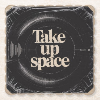 Take Up Space Kartonnen Onderzetters