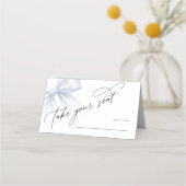 Take Your Seat | Elegant Modern Bow Table Number (Voorkant)