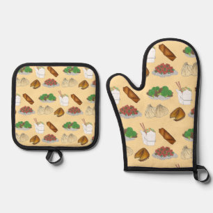 Takeaway Chinese Restaurant Takeout Food Cuisine Ovenwant & Pannenlap Set