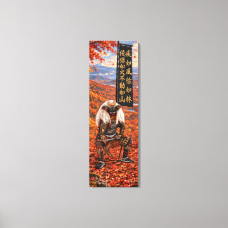 Takeda Shingen Samurai-pantser Herfst 16x48 Canvas Afdruk