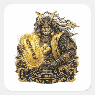 Takeda Shingen: The Wealth Shogun - Ultimate Gold Vierkante Sticker
