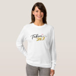 Taken 24/7 Relationship Quote Long Sleeve T-Shirt<br><div class="desc">Show your relationship pride with this stylish Taken 24/7 graphic long sleeve T-shirt. Featuring elegant typography with a modern minimalist look, this design is perfect for women who want to express their love and commitment in a fun and fashionable way. Great for casual wear, date nights, anniversaries, or simply celebrating...</div>