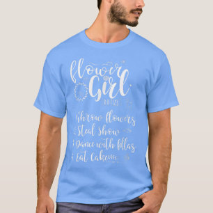 Taken over bloemenmeisje Bloemenmeisjes Receptie T-shirt