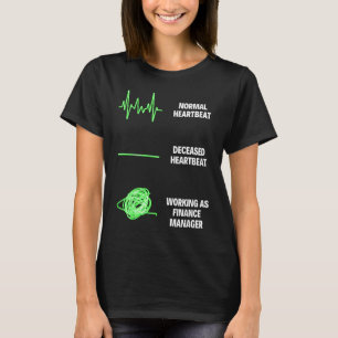 Taken van de Bedrijfs Financiën van de Manager van T-shirt