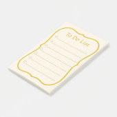 Takenlijst & Gouden Frame Post-it® Notes (Schuin)
