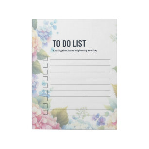 Takenlijst Hydrangea Pagina's Notitieblok