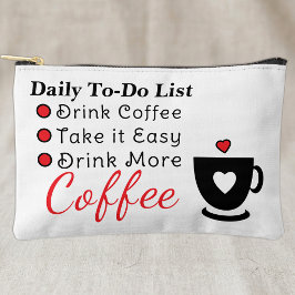 Takenlijst koffieliefhebbers wit rood etui