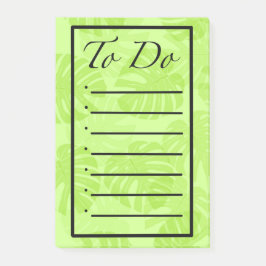 Takenlijst met Monstera Bladeren Post-it® Notes