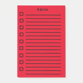 takenlijst Sticky Note Red 2