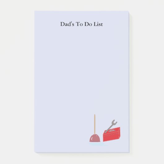 Takenlijst voor vaders post-it® notes (Voorkant)