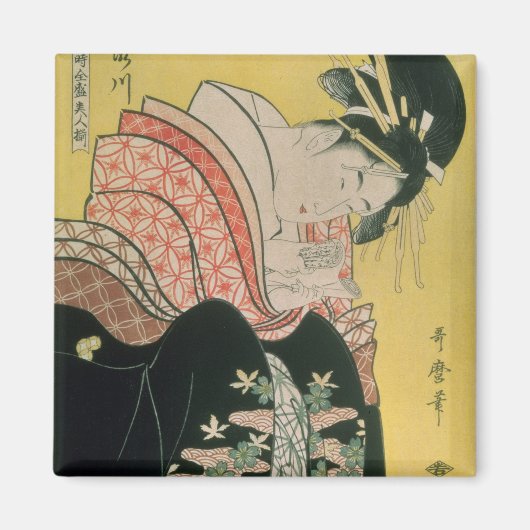 Takigawa uit het Tea-House, Ogi Magneet (Voorkant)