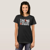 Taking First Downs To Touchdowns American Flag Foo T-shirt (Voorkant volledig)