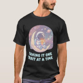 Taking It One Step at a Time Astronaut Men T-Shirt (Devant)