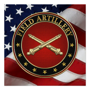 Takkartilleriet Branch Insignia Speciale Editie Perfect Poster