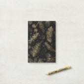 Takken en dennenboom 2 post-it® notes (Op bureau)