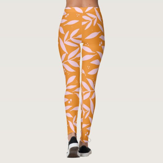takken - oranje en roze leggings (Achterkant)