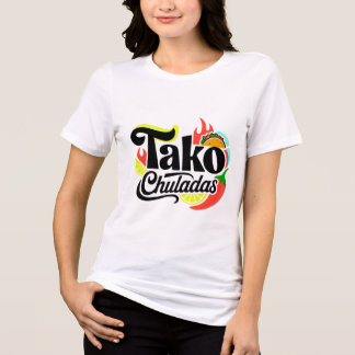 "Tako Chuladas" Grappig Retro Mexicaans Eten Taco Tri-Blend Shirt
