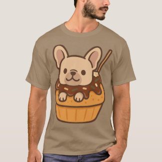 Takoyaki Frenchie Kawaii Japanse Snack Hond Sticke T-shirt