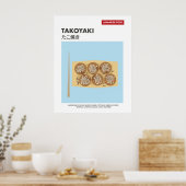 Takoyaki, Octopusbal, Japans Eten Reizen Poster (Keuken)