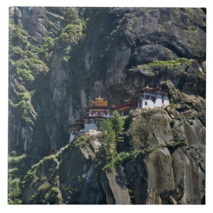Taktsang-klooster op de klif, Paro, Bhutan Tegeltje