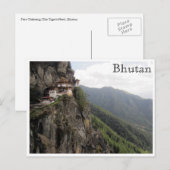 taktsang paro bhutan briefkaart (Voorkant / Achterkant)