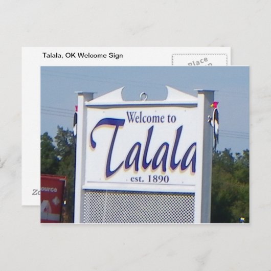 Talala, carte postale CORRECTE d'Affiche de (Devant / Derrière)
