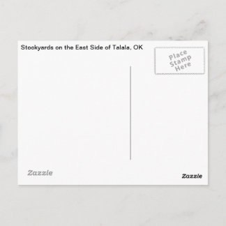 Talala, OK Stockyards op East Side Briefkaart