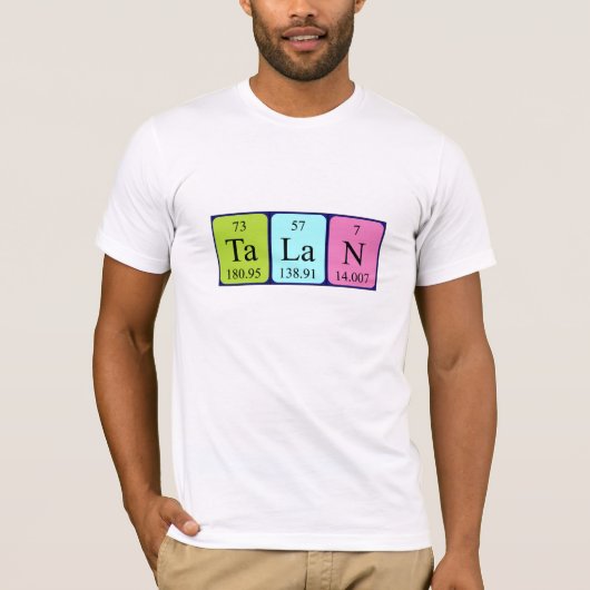 Talan Periodiek shirt van de Naam (Voorkant)