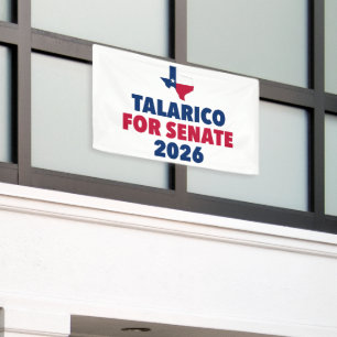 Talarico voor Senaat 2026 Verkiezing Texas Spandoek