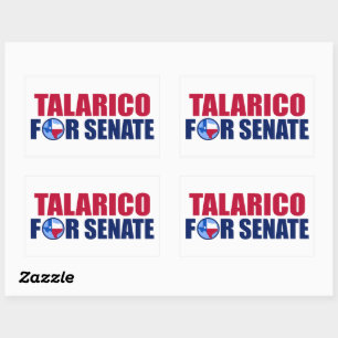 Talarico voor Senaat Texas 2026 Verkiezing Rechthoekige Sticker