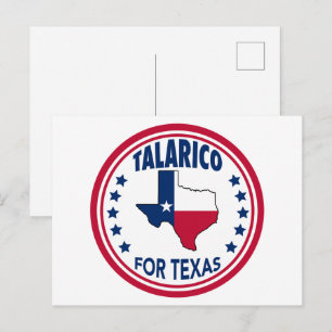 Talarico voor Texas Patriottische Verkiezing Briefkaart