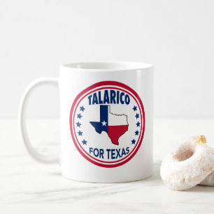 Talarico voor Texas Red White Blue Verkiezing Koffiemok