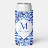  Talavera Azulejo blauw tegels monogram (Seltzer Voorkant)