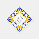 Talavera azulejo blauwe tegels Mexicaanse bruidsdo Servet (Hoek)