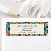 Talavera azulejo tegel bruiloft etiket (Insitu)