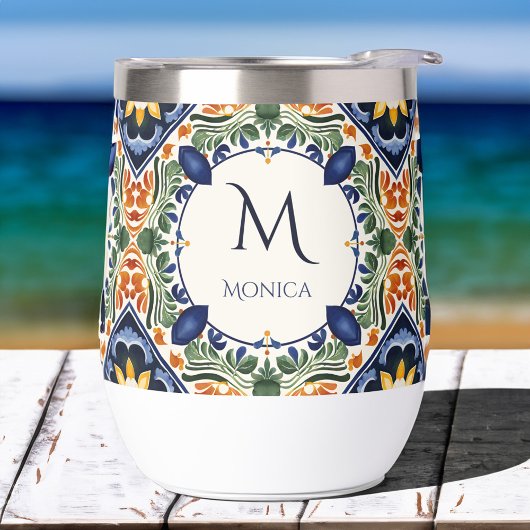 Talavera Azulejo tuile mariées cadeaux monogramme