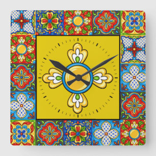 Talavera Carreaux IMAGES Horloge