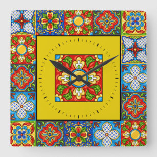 Talavera Carreaux IMAGES Horloge