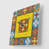 Talavera Carreaux IMAGES Horloge (Angle)