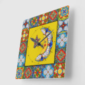 Talavera Carreaux IMAGES Horloge (Angle)