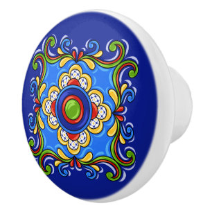 Talavera Carrelage en céramique Bouton de tiroir