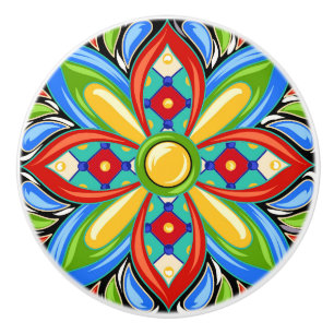 Talavera Carrelage en céramique Bouton de tiroir