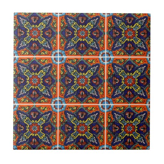 Talavera Ceramic Tile Tegeltje (Voorkant)