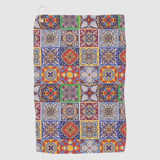 Talavera Design-1 Golf Towel Golfhanddoek (Voorkant)