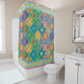 Talavera Design-2 rideau de douche (En situation)