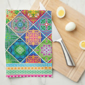 Talavera Design-2 Serviettes de cuisine (Quart Plié)