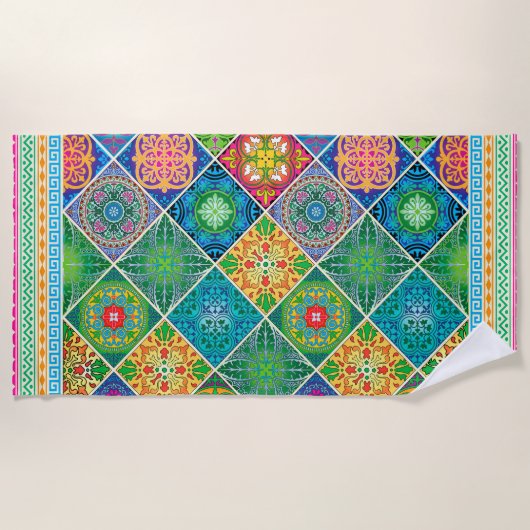 Talavera Design-2 Yoga Mat Strandlaken (Voorkant)