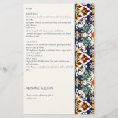 Talavera Fiesta mexicaine menu à thème méditerrané (Dos)