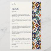 Talavera Fiesta mexicaine menu à thème méditerrané (Devant)